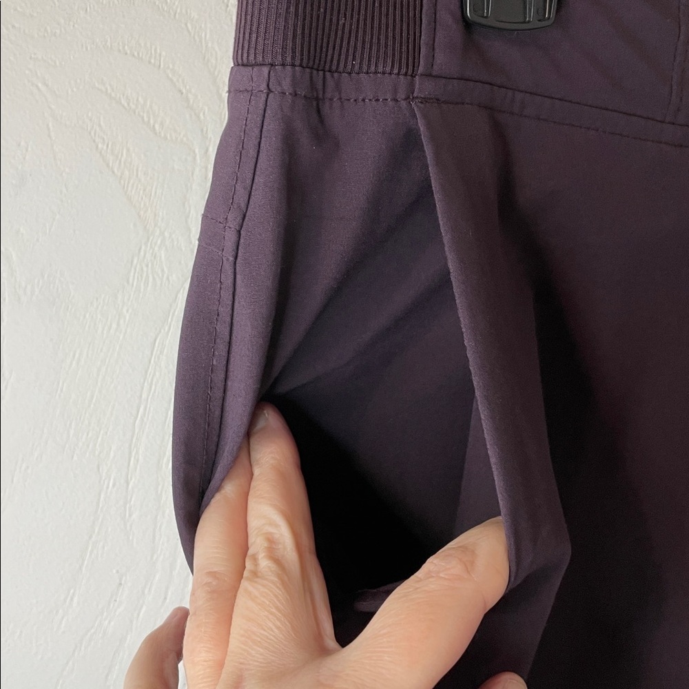 Athleta Midtown Women’s Jogger Pants Plum Purple Drawstring Sz 4T Travel Casual - Picture 4 of 11